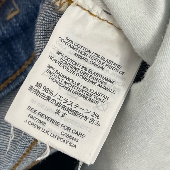 Madewell Jeans Womens 25 9" High Rise Skinny Crop Raw Hem Stretch Denim Casual - Picture 10 of 10